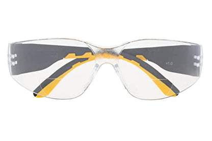 CAT TRACK Safety Glasses with Bifocal Readers, Clear or Smoke Lens, Anti-Fog, +1.0, +1.5, +2.0, +2.5, +3.0 Diopters - color: Clear, size: +1.5 Diopter