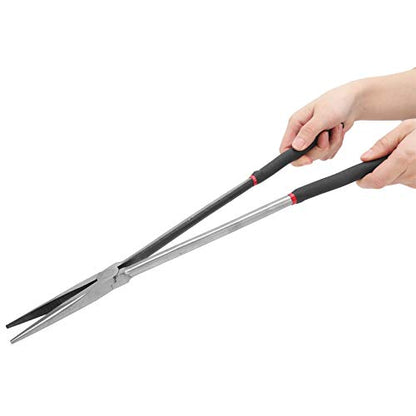 Watris Veiyi Straight Long Needle Nose Pliers for Access in Tight Spaces | 16in Long Reach Nose Pliers, Nipper Bent Nose Duckbill Pliers