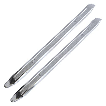2 PCS 16-Inch Tire Iron, Heavy Duty Tire Spoons Lever Bar, Professional Tire Changing Tool for Installing and Removing and Repairing Wheel Tires of Cars, Motorcycles, Scooter Bicycles - size: 16 inch