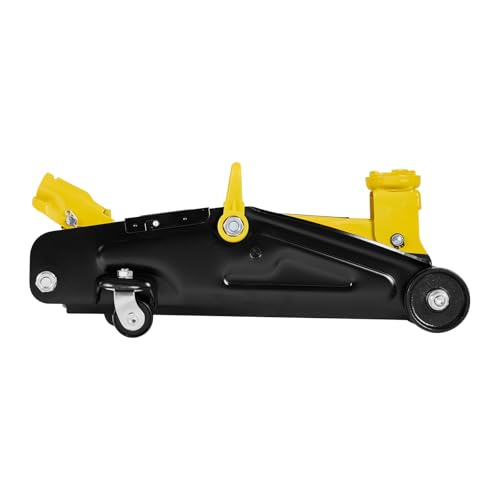 VEVOR Low Profile Floor Jack, 2 Ton (4400 lbs) Capacity, Steel Racing Floor Jack with Stands, Single Piston Quick Lift Pump, Hydraulic Trolley Car Lift for Compact SUVs, Lifting Range 5.1-12.2 Inches