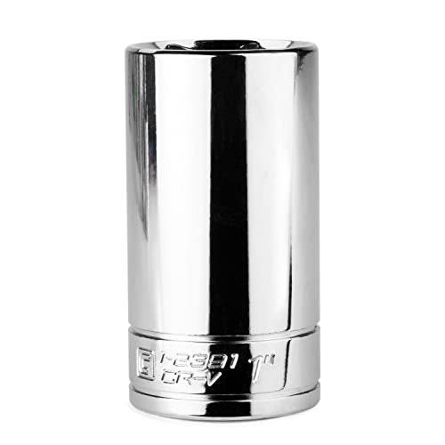 Capri Tools 1 in. Deep Socket, 3/8-Inch Drive, 6-point, SAE - size: 1-Inch