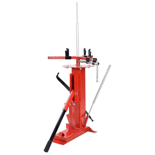 Manual Tire Changer, Tire Changing Machine, Changing Tool for 4" to 16-1/2" Tires, High Strength Steel, Hand Bead Breaker Mounting Tool, Tires Change Stand for Motorcycles, ATVs, Trailers, Car, Red