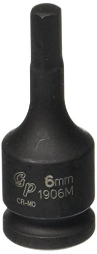 Grey Pneumatic (1906M) 3/8" Drive x 6mm Hex Driver Socket - style: 6mm Hex Driver