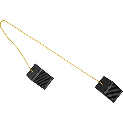 Buyers Products WC35225 Mini Rubber Wheel Chock Set, 5 x 3 x 2.25 Inches, 36 Inch Nylon Rope, Ideal For ATVs , Riding Lawnmowers And Gas-Powered Scooters, Rust And Chemical Proof