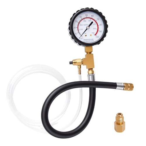 Fuel Pressure Tester Kit – Easily and Quickly Locate faulty Components in the Fuel System Without Having to disassemble the Vehicle, Including Filters, Pressure Regulators, Lines, and Pumps - size: Fuel Pressure Tester