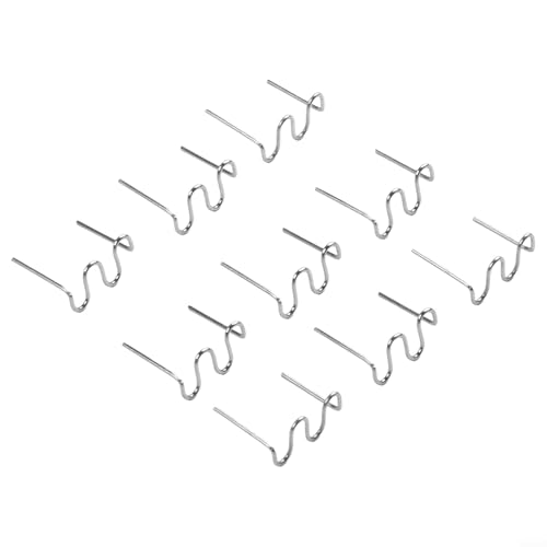100PCS 0.6mm 0.8mm Welding Staples Stainless Steel Plastic Welding Nails for Car Bumper Repair Kit Compatible with ABS PVC Nylon Hot Stapler Replacement Tips(0.8mm Wave staples)