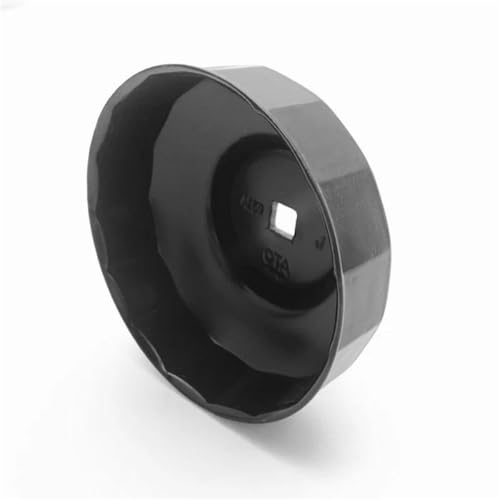 CTA Tools A259 Cap-Type Oil Filter Wrench - 90mm x 15 Flute - Professional Grade, Black Finish, Precision-Stamped, Deep-Reach, 3/8-Inch Drive, Oil Filter Wrench - size: 90-Millimeter