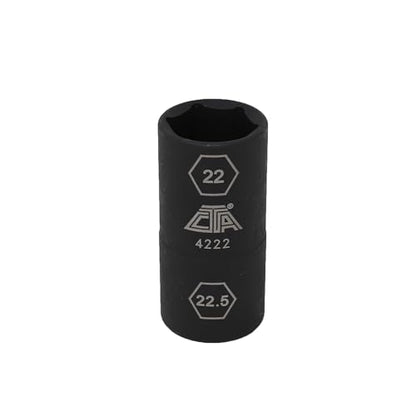CTA Tools 4222 Lug Nut Flip Socket (22mm x 24mm) - size: 22mm X 22.5mm