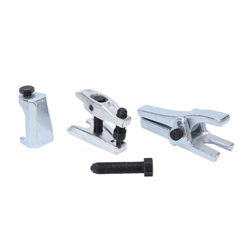 Alomejor Ball Joint Separator Set, Steel Ball Joint Puller Removal Tool Kit, 3 Piece Press Style and Tapered Puller, 20mm to 50mm Adjustable for Front Wheel Drive Suspension Repair