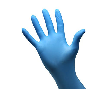 Safeguard Nitrile Disposable Gloves, Powder Free, Food Grade Gloves, (SYNCHKG082507), Box, Large (100 Count) - color: Blue, size: Large (100 Count)