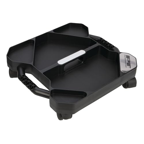 Performance Tool W85032 Tool Creeper Rolling Caddy Tray with 5 Sections for for Mechanic Garage and Workshop Organization, Black, 17.13x15.75x4.75-Inches - style: Rolling Tool Caddy