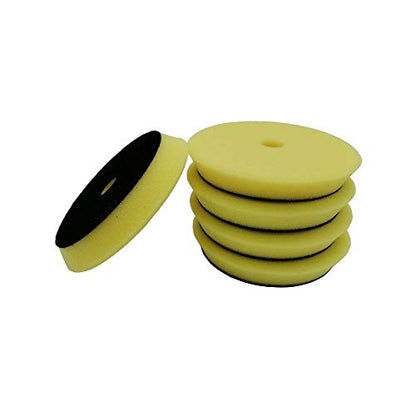 Jinchao-polishing Pads, Sponge Different Hardness Polishing Car Sponge Pad, 4/6/7 Inch Polish Pads, for Dual Action Polisher,Polishing (Color : 6Inch Yellow x 5pcs) - color: 6inch Yellow X 5pcs