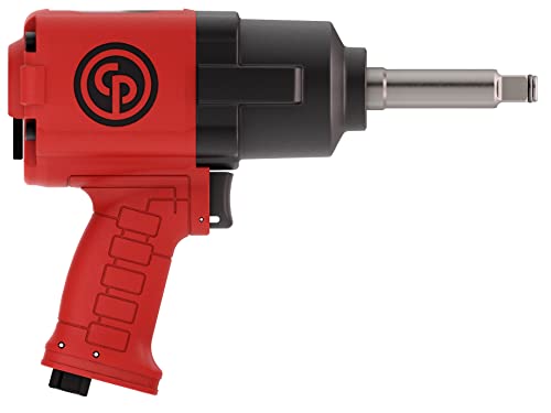 Chicago Pneumatic CP7741-2 Air Impact Wrench (1/2 Inch), 2 Inch Ext Anvil, Air Impact Gun Industrial Repair & Assembly Tool, Pistol Handle, Twin Hammer, Max Torque Output 715 ft. lbf/970 Nm, 10000 RPM - size: 2-Inch Extended Anvil