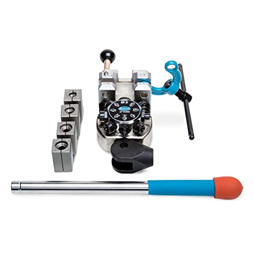 Eastwood Professional Brake Line Flaring Tool Kit | 45° Degree Single Double & Bubble Brake Tubing Flares | Use with Hydraulic Hose | Ideal for Stainless Steel Tube or Copper Pipe | Inc 4 Split Dies