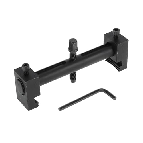 Adjustable Crankshaft Pulley Removal Tool 40mm-165mm, Universal Ribbed Auxiliary Drive Belt Pulley Remover Tool, Harmonic Balancer Puller for A/C Units Water & Power Steering Pumps