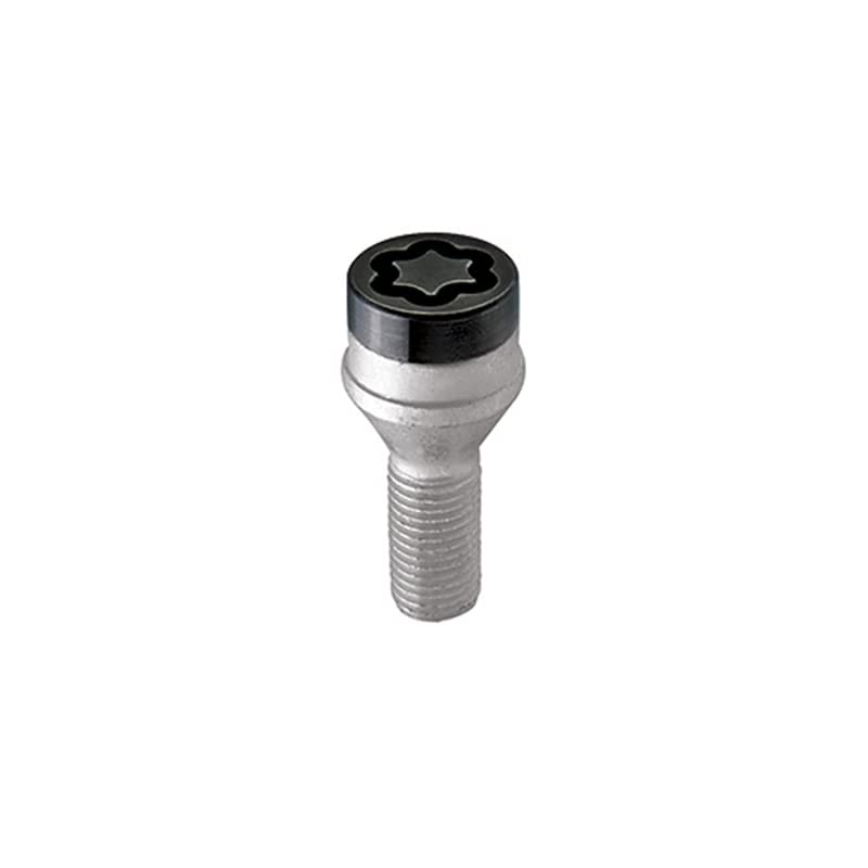 McGard 27361 Black Bolt Style Cone Seat Wheel Lock Set (M12 x 1.25 Thread Size) - Set of 4
