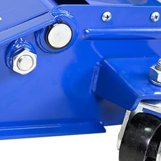 ZeHuoGe Heavy Duty Floor Jack, Steel Racing Floor Jack with Dual Piston Quick Lift Pump (Blue, 3 Ton) - size: 3 Ton