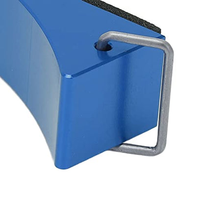 RC Wheel Chock 4 Pack Aluminum Alloy Antislip Car Stand, 32x21x16mm Compact Remote Control Car Accessory for Trail Truck Crawler Buggy Storage Display Ramp Stop (Blue) - color: Blue