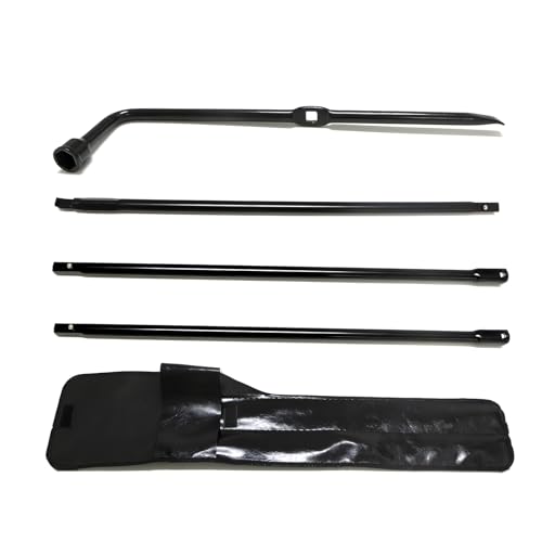 Spare Tire Tool Kit, Super Duty Spare Tire Jack Lug Nut Wrench Release Repair Handle Kit with Leather Case Replacement for Ford F250 350 450 550 2008-2016