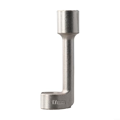 Diesel Fuel Line Socket Set 1/2 Drive Flare Nut Wrench for Automotive Tube Pipe Repair, Open End Ring Sizes 12 14 16 17 18 19mm, Metal Hand Tool(17mm) - color: 17mm