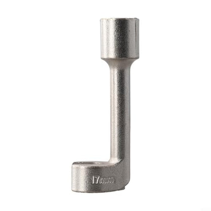 Diesel Fuel Line Socket Set 1/2 Drive Flare Nut Wrench for Automotive Tube Pipe Repair, Open End Ring Sizes 12 14 16 17 18 19mm, Metal Hand Tool(17mm) - color: 17mm