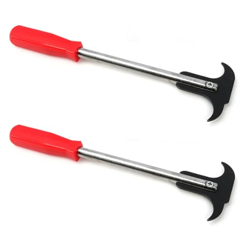 LAINLOY Oil Seal Disassembly Wrench Puller, Seal Puller Tool with Dual Hook Tips Remove Oil and Grease Seals, Car Repair Tool, Oil Seal Disassembly Tools for Car SUV and Light Truck (2PCS Red) - color: 2pcs Red