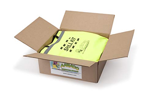 AABACO Quick Response II Spill Kit Includes Yellow Duffle, 10 Universal Sorbent Pads, 2 Universal Sorbent Socks 3"x4', 1 Disposal Bag, Nitrile Gloves - size: 1 Count (Pack of 2)