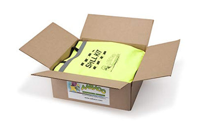 AABACO Quick Response II Spill Kit Includes Yellow Duffle, 10 Universal Sorbent Pads, 2 Universal Sorbent Socks 3"x4', 1 Disposal Bag, Nitrile Gloves - size: 1 Count (Pack of 2)