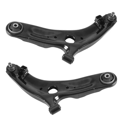 Detroit Axle - 4pc Front Struts Lower Control Arms for 2010-2013 Kia Soul [with Automatic Transmission], Struts with Coil Spring Control Arms with Ball Joint 2011 2012 Suspension Replacement - size: 4CQ50703/4PC