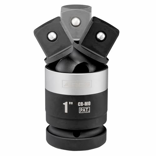 ARES 2061002 – 1-Inch Drive Slim Impact Universal Joint – Impact Rated U-Joint Features Slim Profile for Enhanced Access – 360-Degree Swivel Angle - size: 1-Inch Slim