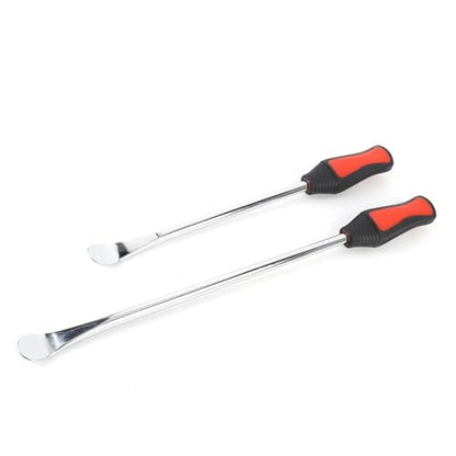 2pcs Tire Spoons,Set Changing Tires,11.81in 14.57in Carbon Steel Ergonomic Handle Motorcycle Tire Changing Lever,for Motorcycle Bike Scooter