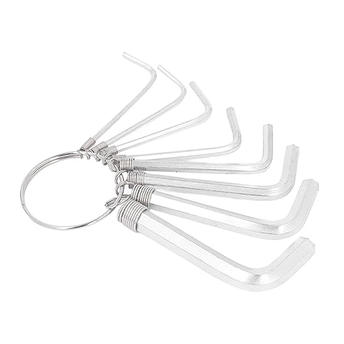 8Pcs Hex Key Wrench Set, Metric 1.5 2 2.5 3 3. 4 6mm Steel Hand Tool with Wear Resistance, for Mechanical Automotive Electronics Home Workplace