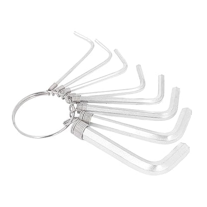 8Pcs Hex Key Wrench Set, Metric 1.5 2 2.5 3 3. 4 6mm Steel Hand Tool with Wear Resistance, for Mechanical Automotive Electronics Home Workplace