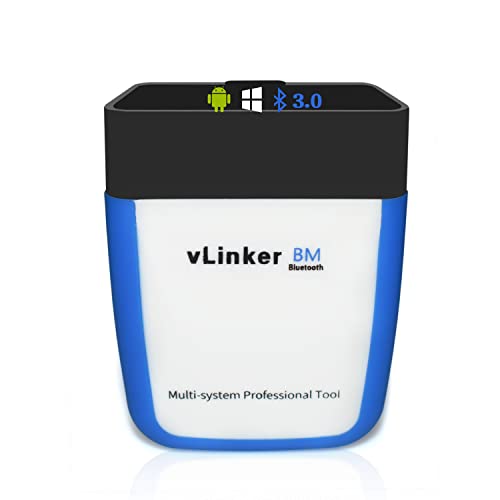 Vgate vLinker BM OBD2 Bluetooth Code Reader for Android & Windows, OBDII Scan Tool for BimmerCode - size: vLinker BM BT3.0 - Android & Windows