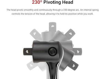TEKTON 3/8 Inch Drive x 18 Inch Comfort Grip Breaker Bar | SBH01118 - size: 3/8 Inch Drive x 18 Inch