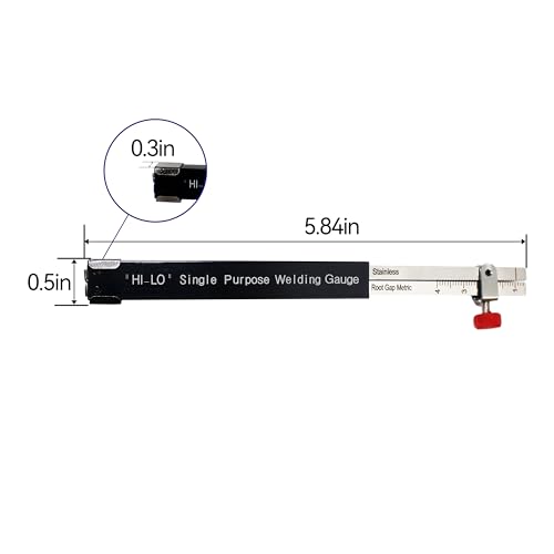 HFS(R) HI-LO Welding Gauge 0.5-4CM - Metric for Internal Alignment and Fit-up/Misalignment - size: Metric HI-LO