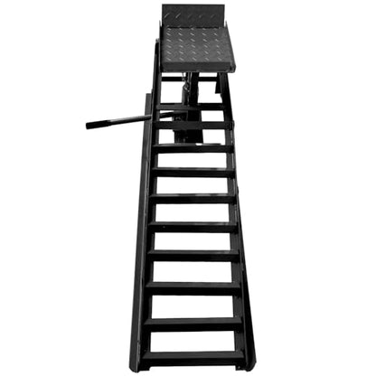 2 Pack Hydraulic Car Ramps, Rpuzonier 5T 11000lbs Low Profile Car Lift Service Ramps Truck Trailer Garage, Height Hydraulic Vehicle Ramps for DIY Repair Stores Auto Beauty Stores (Black) - size: Black
