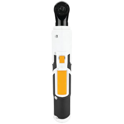 Performance Tool 4V 1/4 Inch Drive Cordless Ratchet - 0-230 RPM, 92 inch/lb Torque, Electric Ratchet, LED Light, USB-C, Electric Wrench, Auto Repair, White/Black