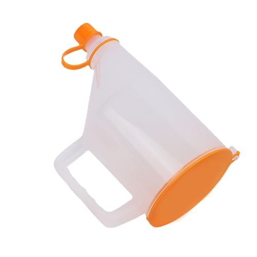 Cuifati Universal 1.5 Quart No Spill Engine Oil Funnel Kit with 14 Adapters, Wide Mouth Design Transparent Body for Multiple Vehicle, 15pcs Automotive Oil Funnel Set for Easy Fill