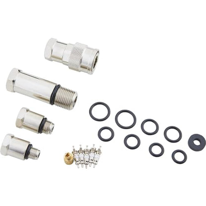 Compression Test Kit, Standard Gauge, For Auto, Marine & Small Engines | Includes Multiple Adapters and Hoses, Air Hold Quick Connect Feature, Molded Case for Easy Storage and Transport