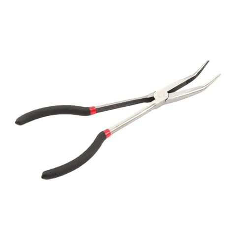 11-Inch Long Reach Needle Nose Pliers, 45-Degree Bent Nose Pliers for Hard to Reach Narrow Spaces