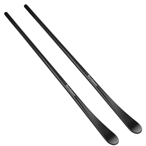 2 PCS Tire Bar, Tire Spoon, 33220 Mt and Demount Spoon, for Fast and Efficient Tire Removal and Installation, 30 in, 11/16 in - color: 2 PCS, Black
