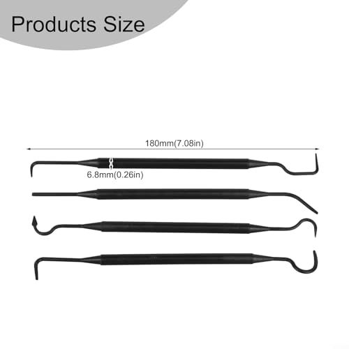 Double-End Nylon Detailing Picks Set for Car Vent Cleaning Tools Interior Gap Auto Upholstery Cleaner Dashboard Dust Remover Emblem Plastic Safe Scraper Air Vents
