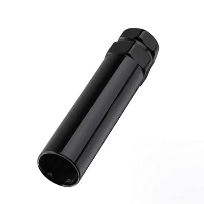 6 Spline Lug Nut Socket, Steel Lugs Nuts Removal Tool, Wheel Lock Nut Key, Wheel Lock Removal Tool for 19 mm(3/4 Inch) & 21 mm(13/16 Inch) Hex Socket Wrench (Black)