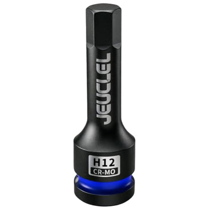 12mm Hex Impact Bit Socket, H12 1/2" Drive Allen Socket, Cr-Mo | 3-Inch, Lengthen Hex Screwdriver Adapter for Electric Ratchet Wrenches Fastening Screws, Socket Wrench, Head Drill - size: 1PC | H12 12MM