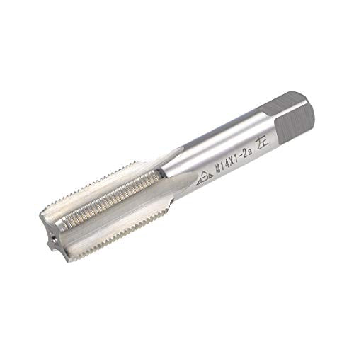 uxcell Metric Machine Tap Left Hand M14 Thread 1 Pitch H2 4 Flutes High Speed Steel Screw Thread Taps Tapping Tool - size: M14x1