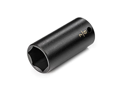 TEKTON 3/8 Inch Drive x 7/8 Inch Deep 6-Point Impact Socket | SID13022 - size: 7/8-Inch, style: Deep