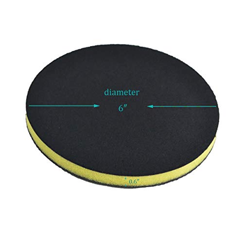 Clay Bar Pad, AutoCare 6" Fine Grade Clay Pad for Polisher Clay Disc Clay Bar Wipe Foam Pad DA Polisher Pad for Car Detailing, Novel Detailing Tool Detailing Kit, Creative Gift -- 1 pack
