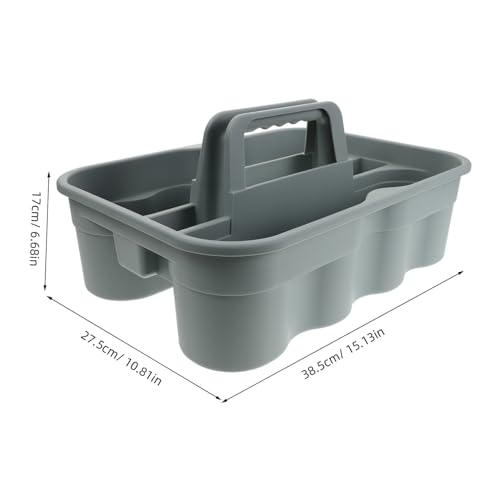 ULTECHNOVO Handheld Cleaning Tote Plastic Bin Storage Cleaning Supplies Organizer Car Detailing Tools Holder Portable Bathroom Tote