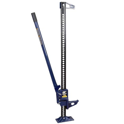 Big RED ATR6501UR Torin 48" Ratcheting Off Road Utility Farm Jack: 3 Ton (6,000 lb) Capacity, Blue - size: 48 inch Blue